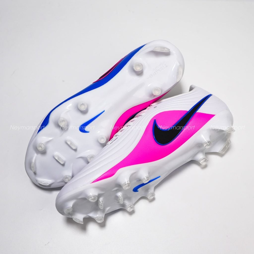 Giày đá bóng cỏ tự nhiên Nike Tiempo Maestro Academy MG Attack - White/Black/Racer Blue/Pink Blast IB1600-146