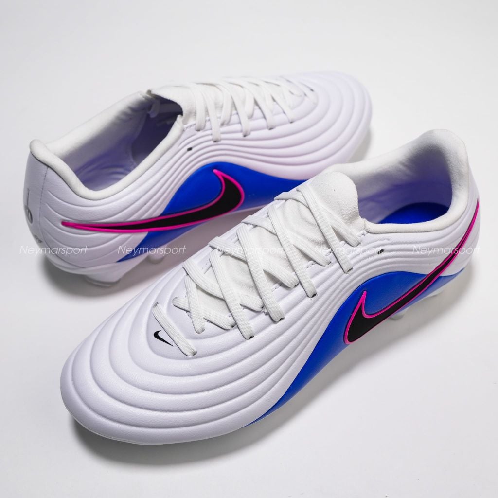 Giày đá bóng cỏ tự nhiên Nike Tiempo Maestro Academy MG Attack - White/Black/Racer Blue/Pink Blast IB1600-146