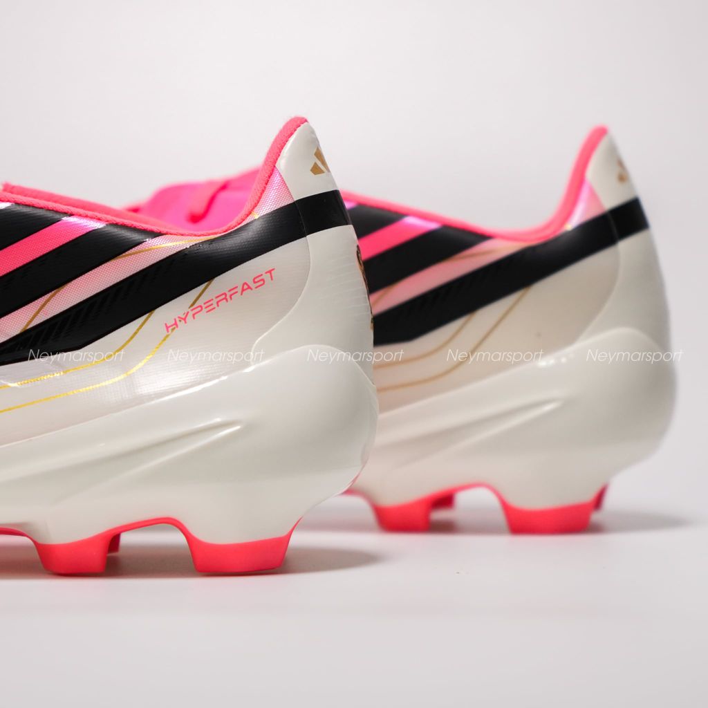 Giày đá bóng cỏ tự nhiên adidas F50 Hyperfast League FG Road to Glory - Solar Turbo/Core Black/Gold Metallic IH9346