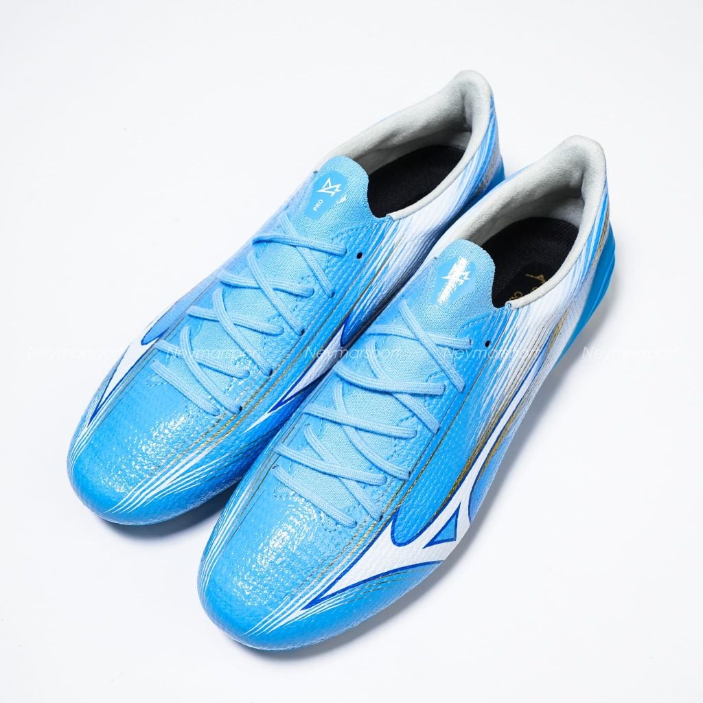 Giày đá bóng cỏ tự nhiên Mizuno Alpha III Pro FG Unity Sky - Blue/White P1GA266425