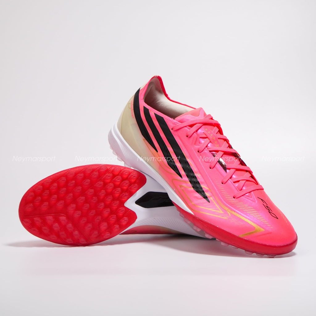 Giày bóng đá cỏ nhân tạo adidas F50 Hyperfast Pro TF Road to Glory - Solar Turbo/Core Black/Gold Metallic IH4567