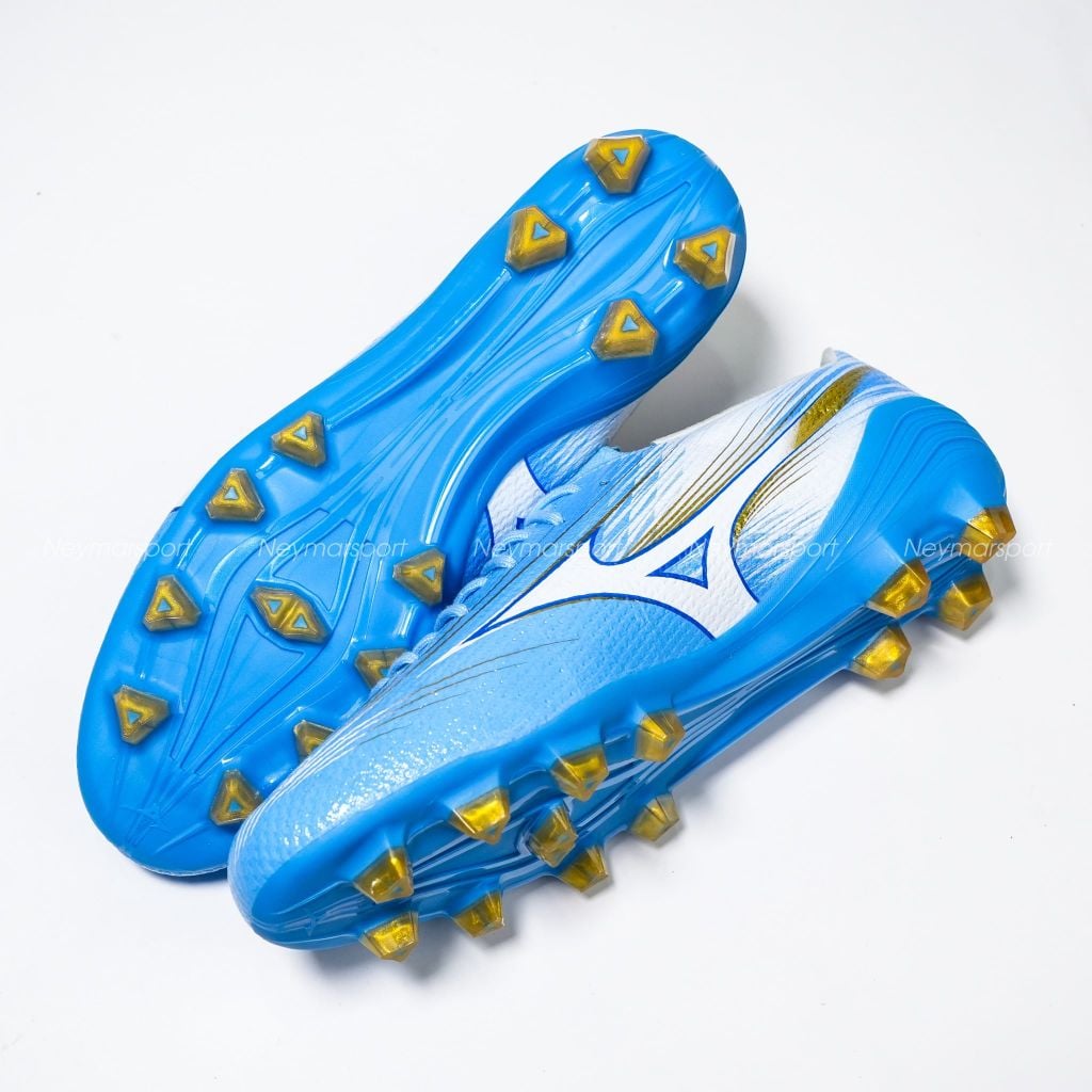 Giày đá bóng cỏ tự nhiên Mizuno Alpha III Pro FG Unity Sky - Blue/White P1GA266425