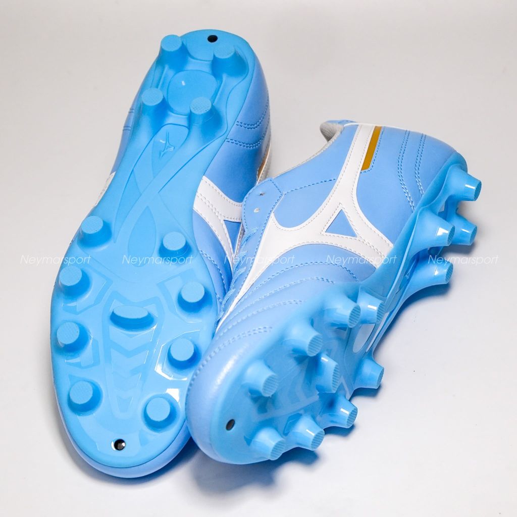 Giày đá bóng cỏ tự nhiên Mizuno Morelia II Club FG Unity Sky - Sky Blue/White P1GA260825