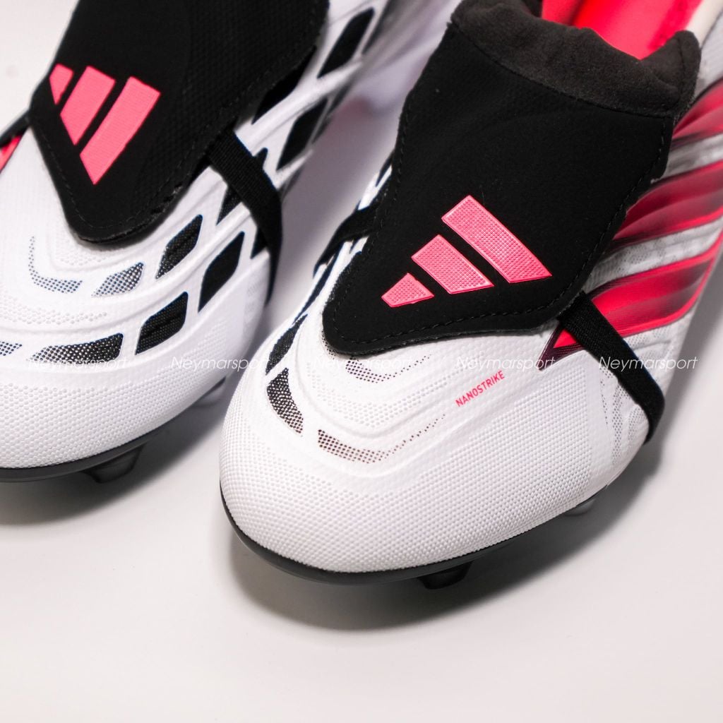 Giày đá bóng cỏ tự nhiên adidas Predator League Fold-over Tongue FG Chaos or Control - Footwear White/Solar Turbo/Core black JP6278