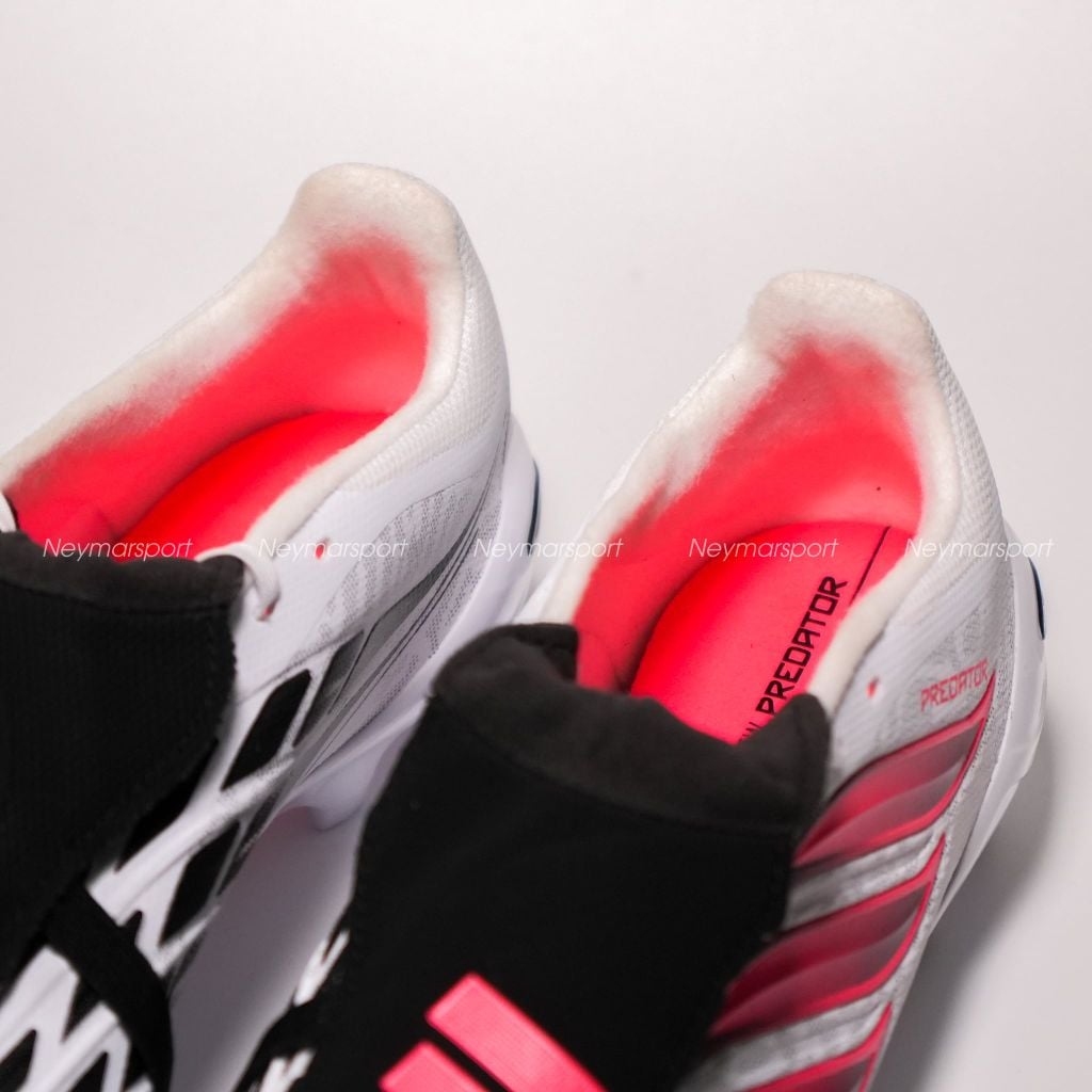Giày đá bóng cỏ tự nhiên adidas Predator League Fold-over Tongue FG Chaos or Control - Footwear White/Solar Turbo/Core black JP6278