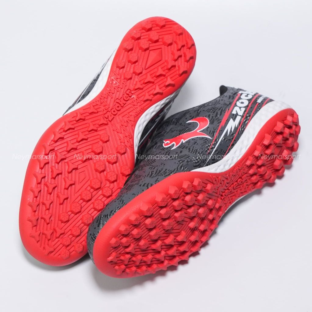 Giày đá bóng cỏ nhân tạo Zocker Winner Energy Gen II - Black/Red SNS-010-BR