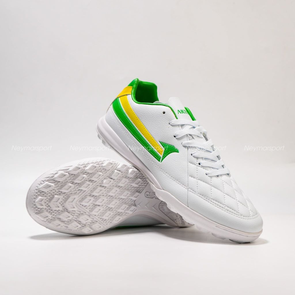 Giày đá bóng cỏ nhân tạo Kamito Artista Pro TF - White/Green KMTF240356