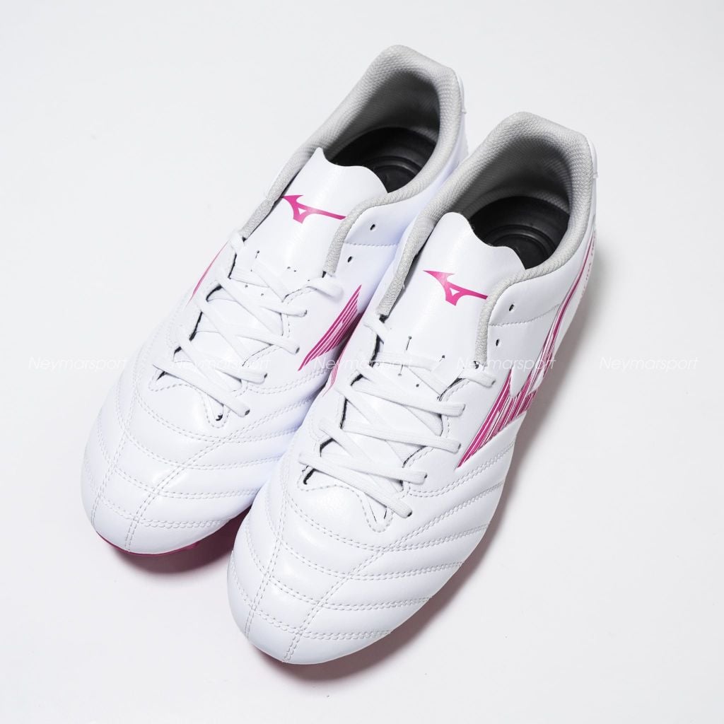 Giày đá bóng cỏ tự nhiên Mizuno Monarcida Neo III Select FG Blazing Flair - White/Fuchsia Purple P1GA262564