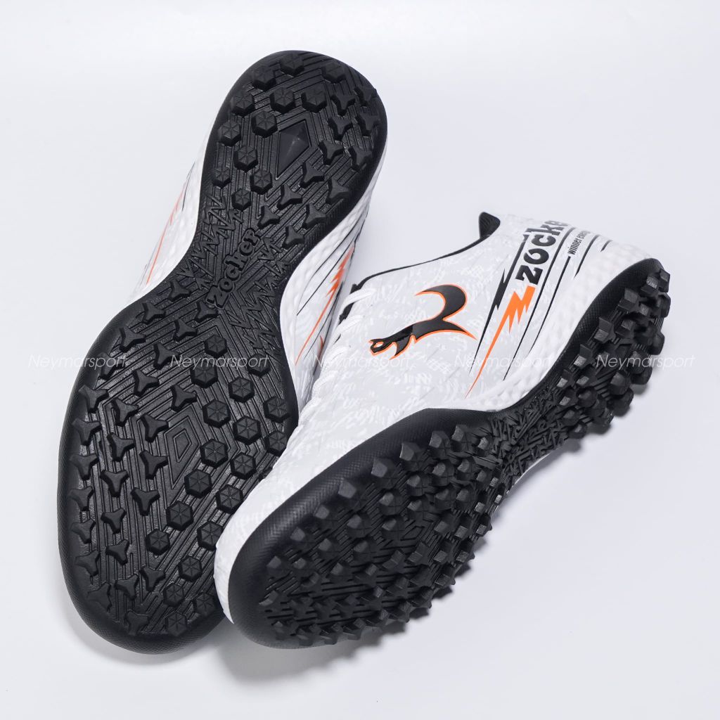 Giày đá bóng cỏ nhân tạo Zocker Winner Energy Gen II - White/Black SNS-010-WB