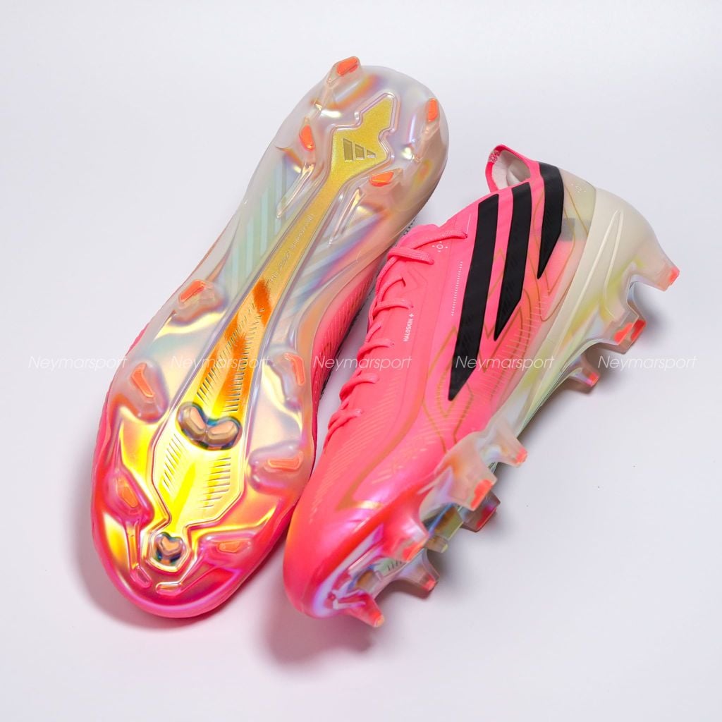 Giày đá bóng cỏ tự nhiên Adidas F50 Hyperfast Elite FG Road to Glory - Solar Turbo/Core Black/Gold Metallic JR5386