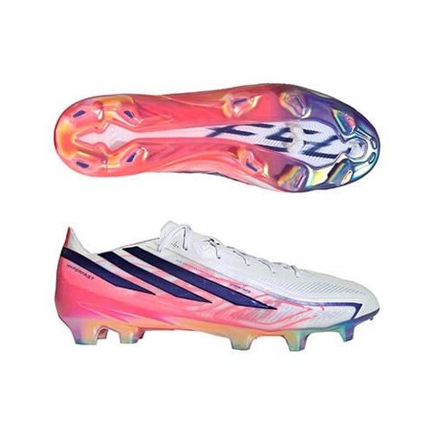 Giày đá bóng cỏ tự nhiên Adidas F50 Hyperfast Elite FG Chaos vs Control - Footwear white/Solar Purple/Solar Turbo KJ3432