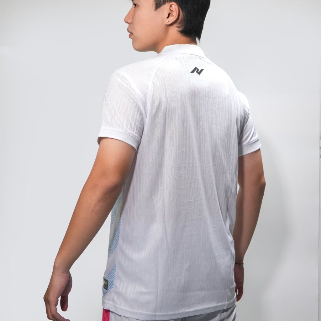 Bộ quần áo bóng đá chính hãng NMS ATTACK 2.0 - White/Pink ATTJER2100