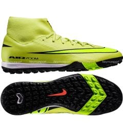 Giày đá bóng cỏ nhân tạo Nike Air Zoom Mercurial Superfly 10 Academy TF Max Voltage - Limelight/Volt/Hyper Crimson FQ8331-300