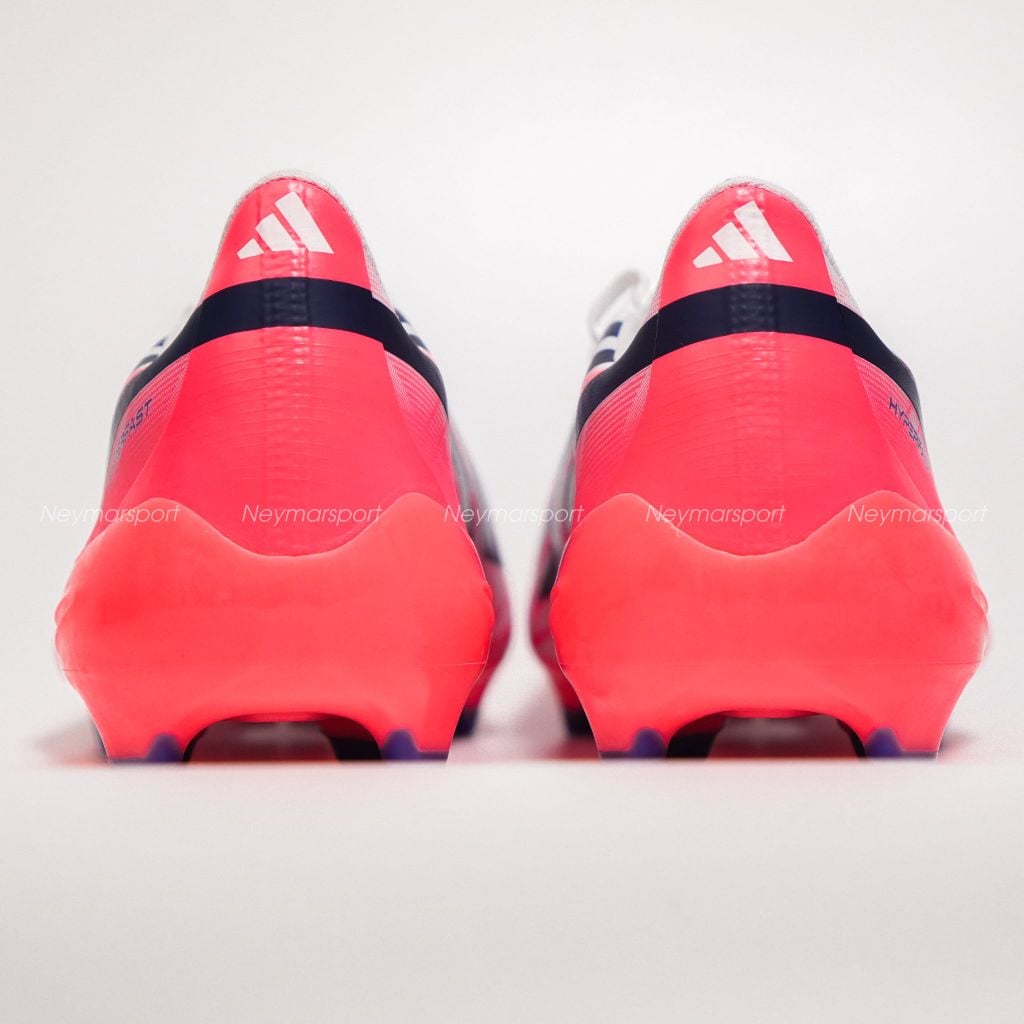 Giày đá bóng cỏ tự nhiên adidas F50 Hyperfast League FG Chaos vs Control - Footwear white/Solar Purple/Solar Turbo KJ3412