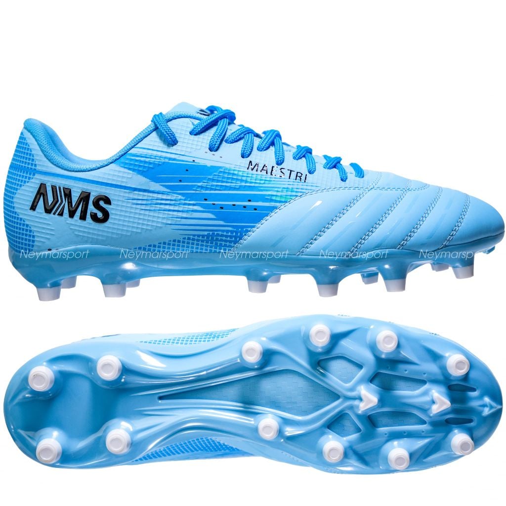 Giày đá bóng cỏ tự nhiên NMS Maestri 1.0 FG - Baby Blue/Black MAEFG1600