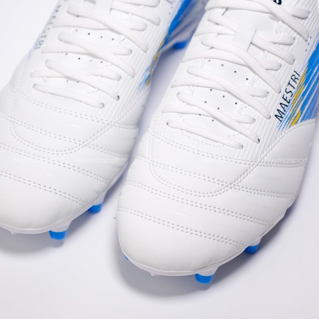 Giày đá bóng cỏ tự nhiên NMS Maestri 1.0 FG - White/Silver/Blue MAEFG1100