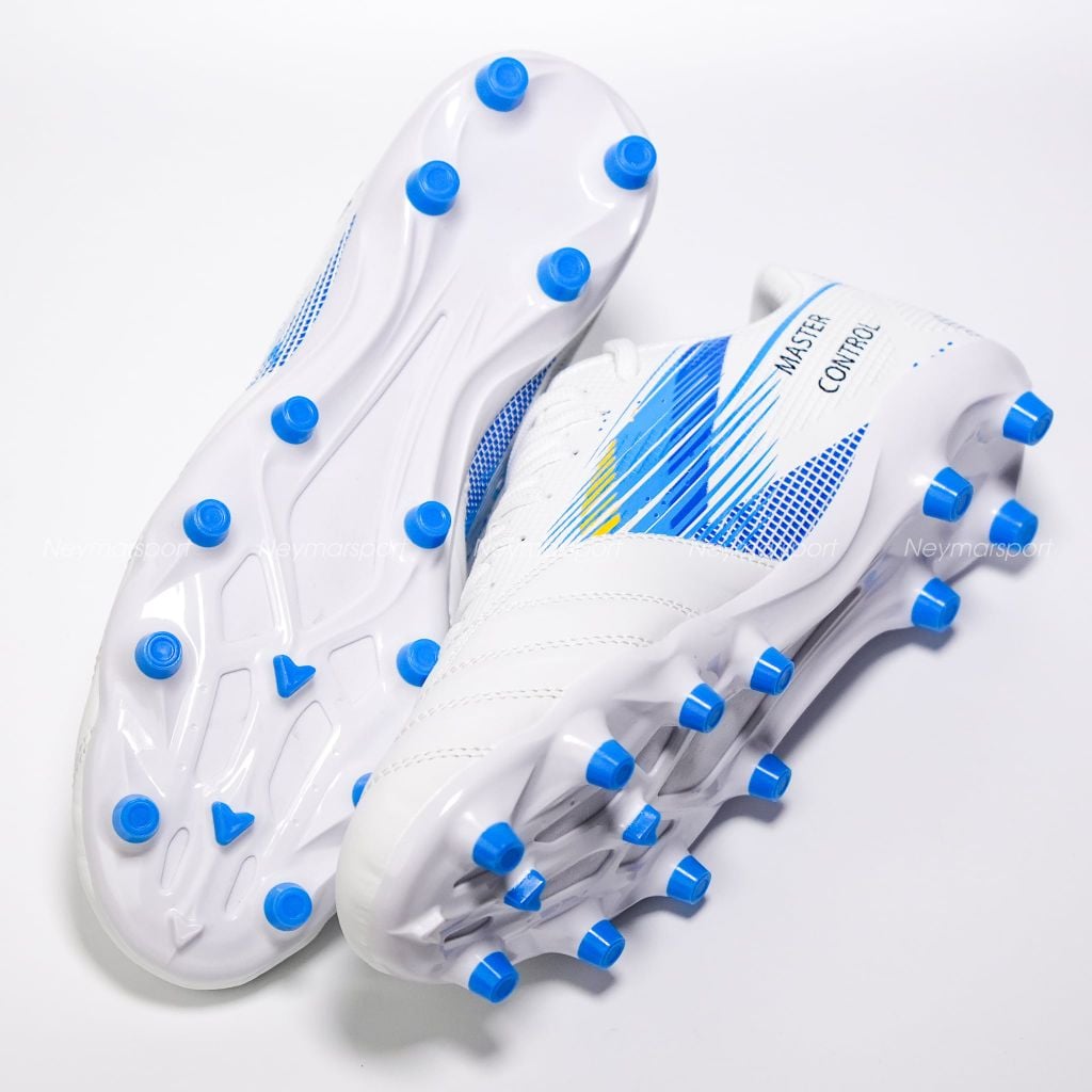 Giày đá bóng cỏ tự nhiên NMS Maestri 1.0 FG - White/Silver/Blue MAEFG1100