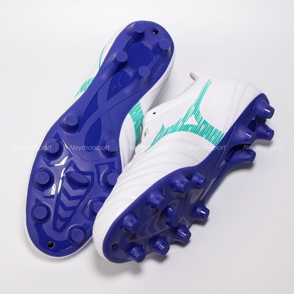 Giày đá bóng cỏ tự nhiên Mizuno Monarcida Neo III Select FG - White/Arcadia P1GA262530