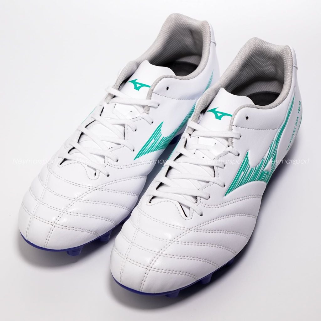 Giày đá bóng cỏ tự nhiên Mizuno Monarcida Neo III Select FG - White/Arcadia P1GA262530