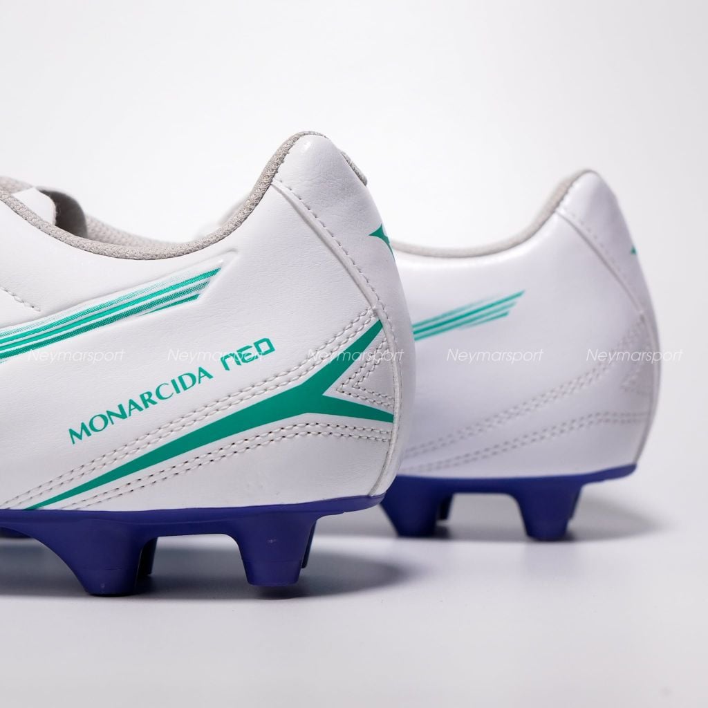 Giày đá bóng cỏ tự nhiên Mizuno Monarcida Neo III Select FG - White/Arcadia P1GA262530