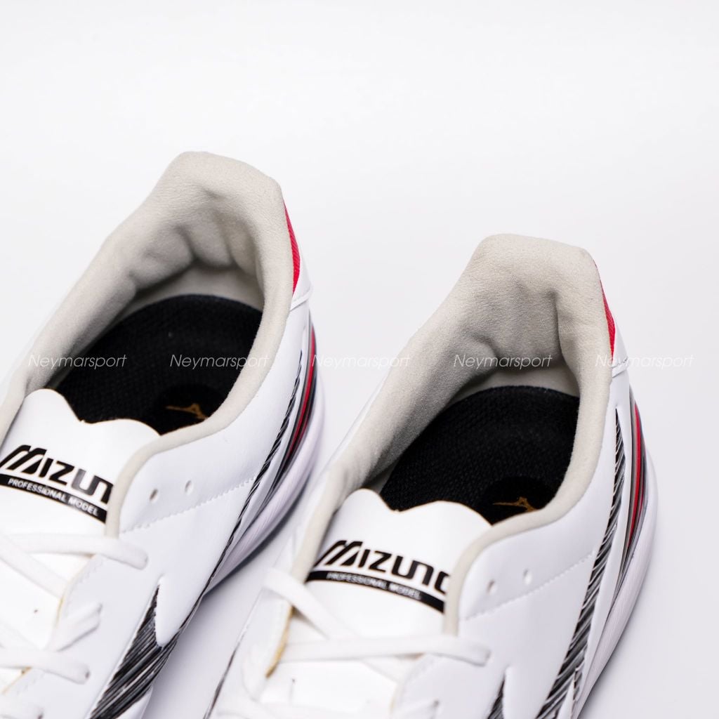 Giày đá bóng cỏ nhân tạo Mizuno Morelia Neo V Pro TF - White/Black/Chinese Red P1GD268409