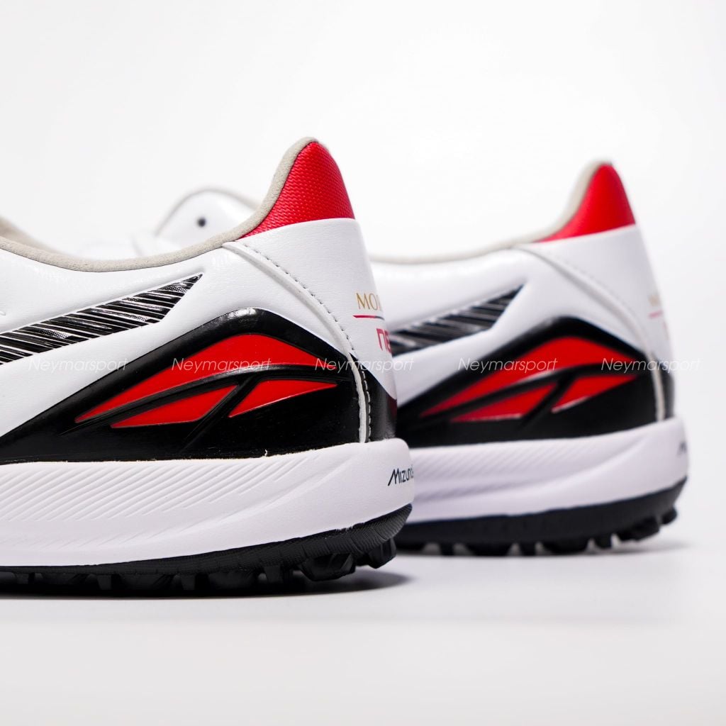 Giày đá bóng cỏ nhân tạo Mizuno Morelia Neo V Pro TF - White/Black/Chinese Red P1GD268409