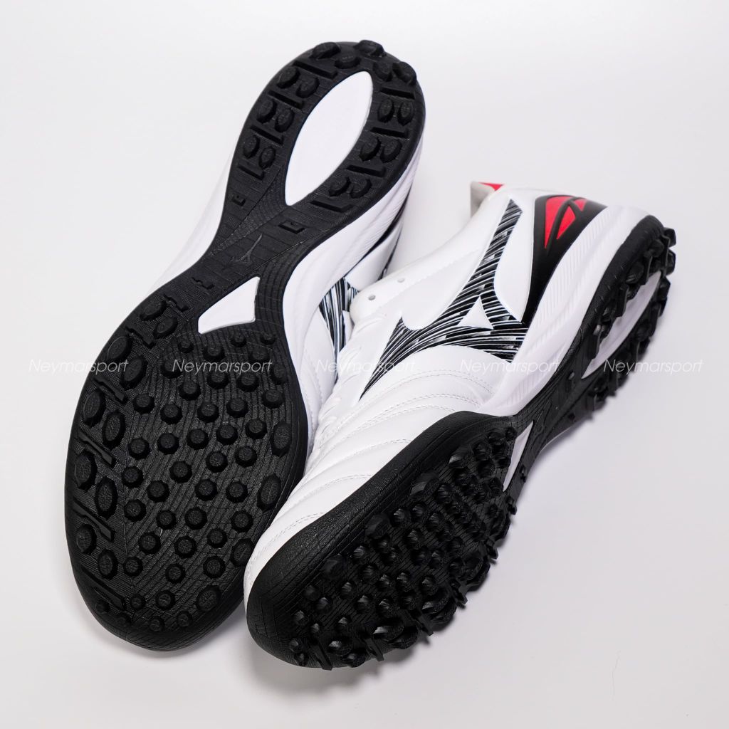 Giày đá bóng cỏ nhân tạo Mizuno Morelia Neo V Pro TF - White/Black/Chinese Red P1GD268409