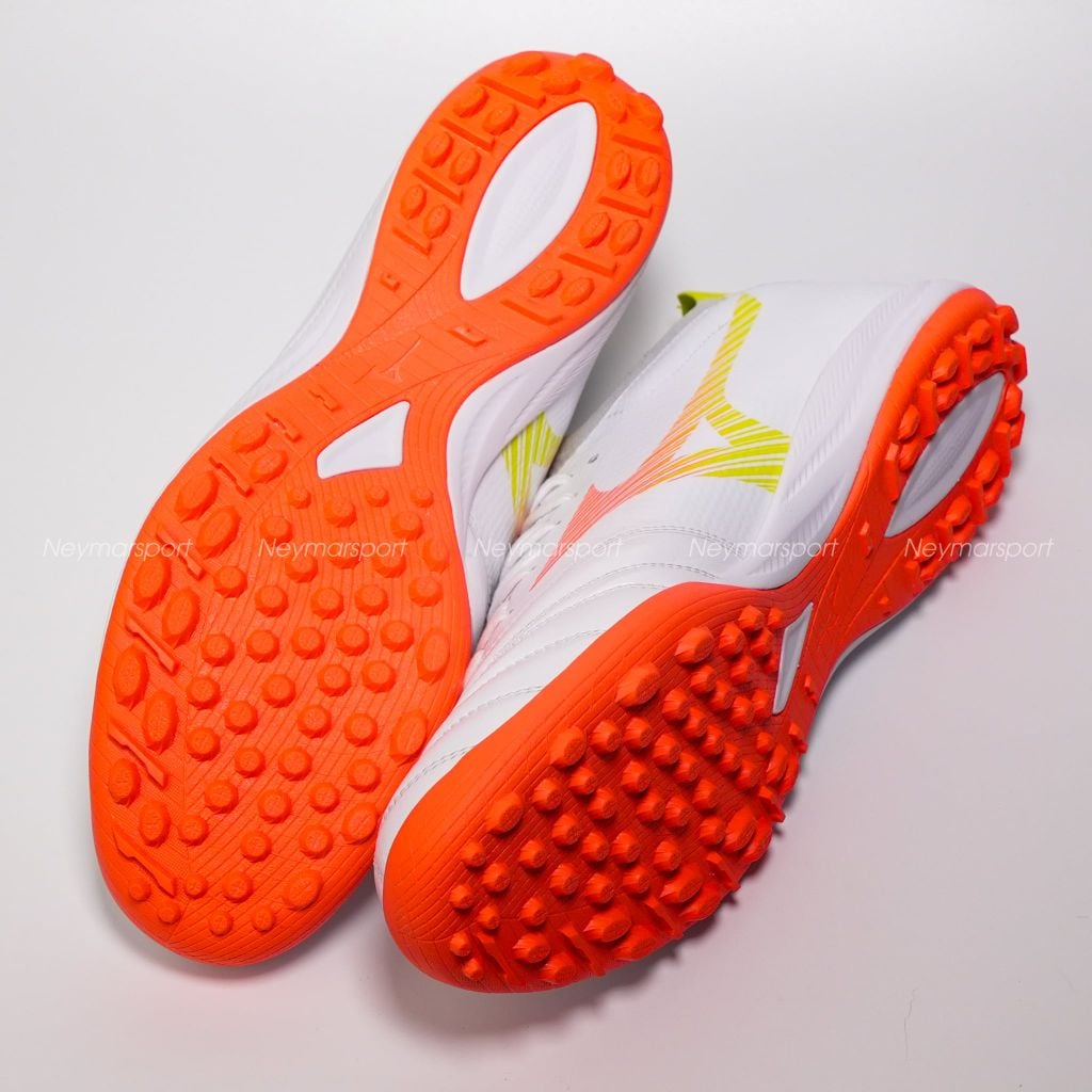 Giày đá bóng cỏ nhân tạo Mizuno Morelia Neo V Beta Pro TF Prism White - White/Evening Primrose/Lava Orange P1GD269454