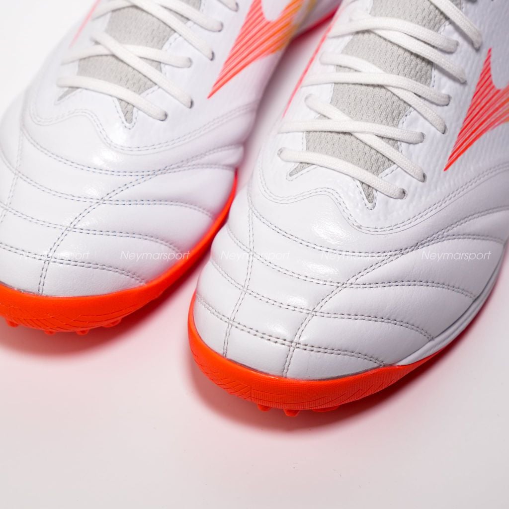 Giày đá bóng cỏ nhân tạo Mizuno Morelia Neo V Beta Pro TF Prism White - White/Evening Primrose/Lava Orange P1GD269454