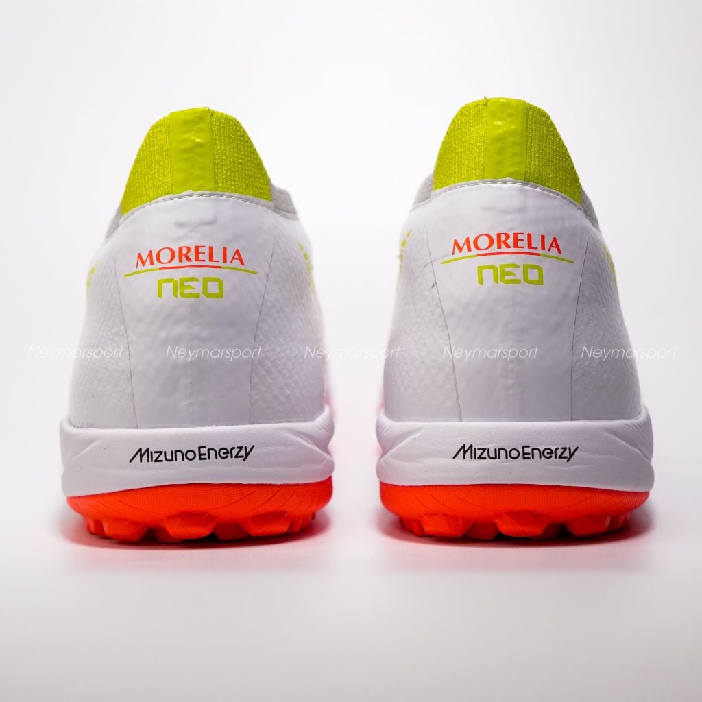 Giày đá bóng cỏ nhân tạo Mizuno Morelia Neo V Beta Pro TF Prism White - White/Evening Primrose/Lava Orange P1GD269454