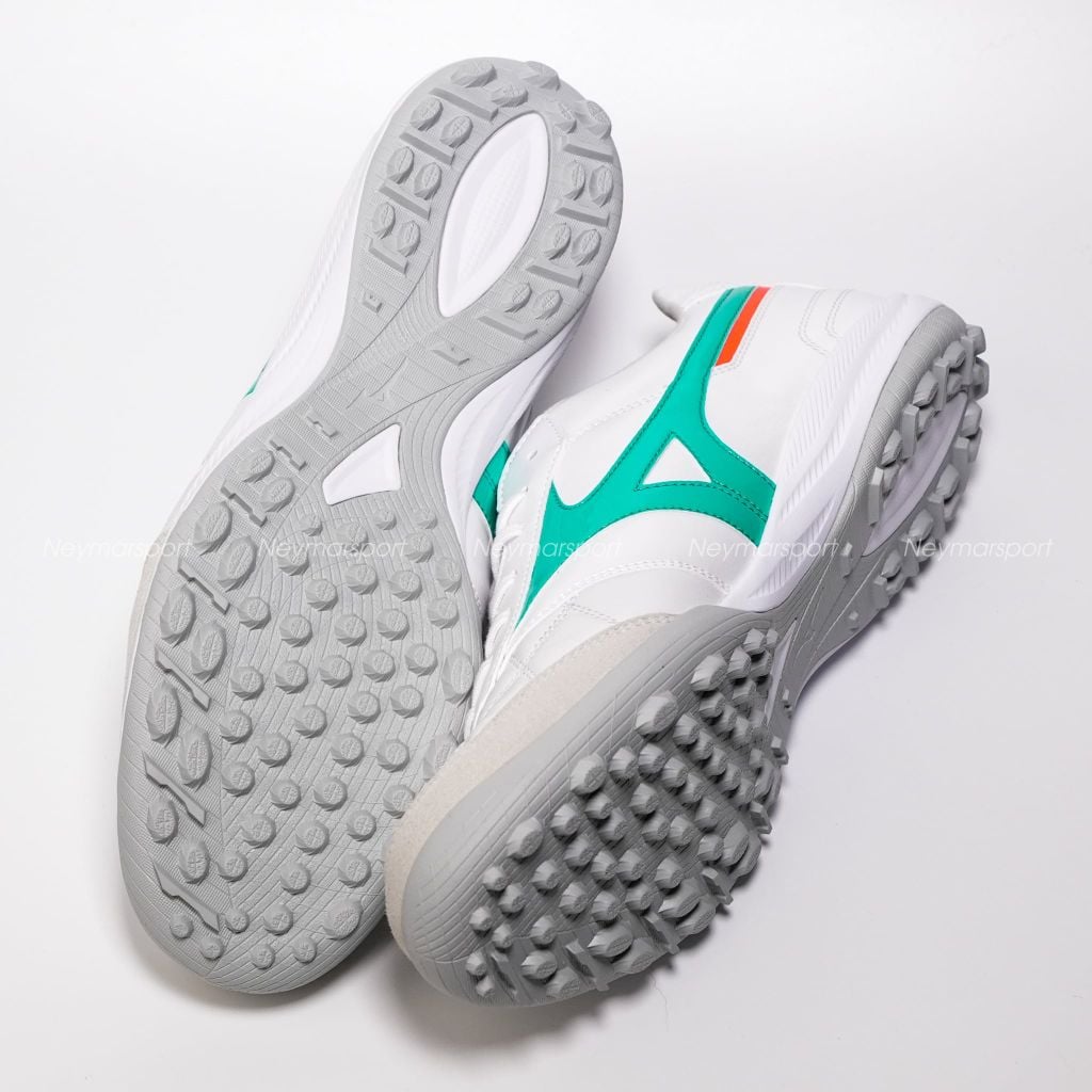Giày đá bóng cỏ nhân tạo Mizuno Morelia Sala MADE IN JAPAN AS TF Prism White - White/Arcadia/Lava Orange Q1GB260235