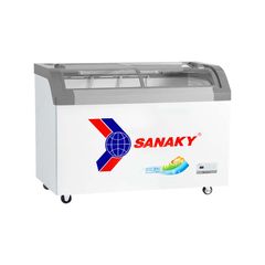 Tủ đông kính cong Sanaky 350L VH-4899KB (1 ngăn đông,2 cánh,Dàn đồng, R600a,1329*620*845)
