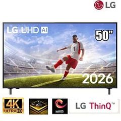 TV LG 50-inch 4K 50UA8055PSA - webOS 26; 60Hz, Voice Seach; Bộ xử lý α7 AI Processor 4K Gen8 ; Loa 20W,Nút AI mới, điều khiển giọng nói, thao tác kéo thả trên AI Magic Remote (2026)
