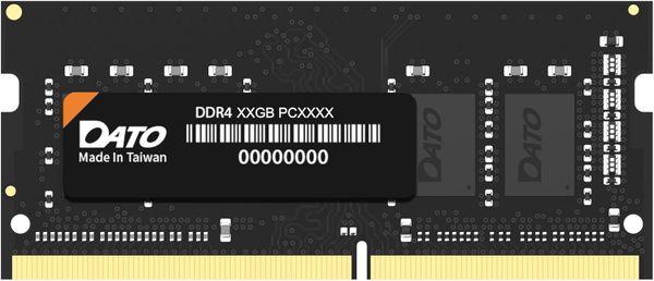 RAM SoDIMM 8GB Dato DDR4 3200MT/s Non-ECC; CL22; 1Rx8; 1.2V; 3Y; (DT8G4DSDND32)