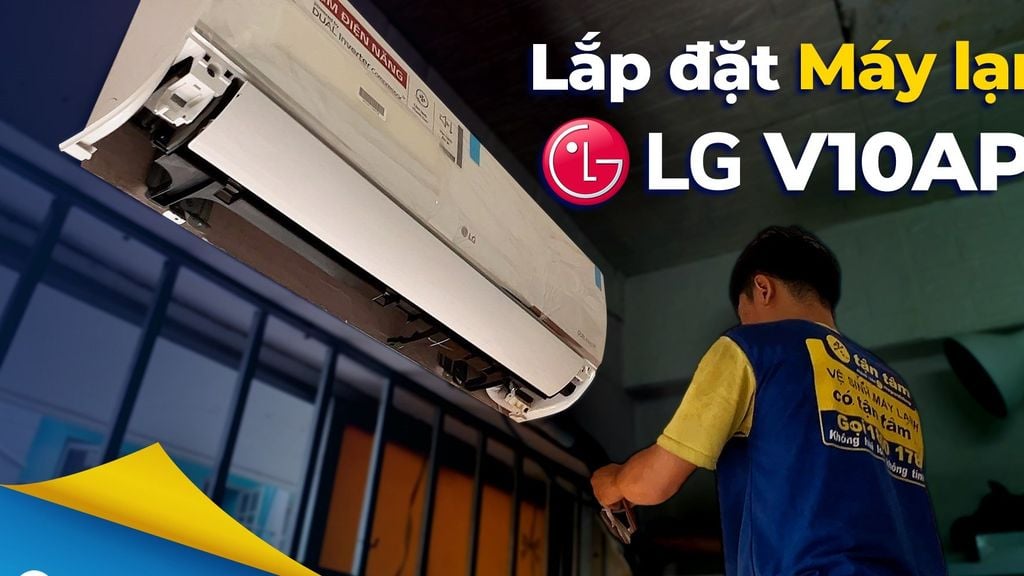 Điều hòa LG Inverter 1 HP V10API1 (9000 BTU / 1 chiều / R32 / Wi-Fi ThinQ) - Hàng Chính Hãng