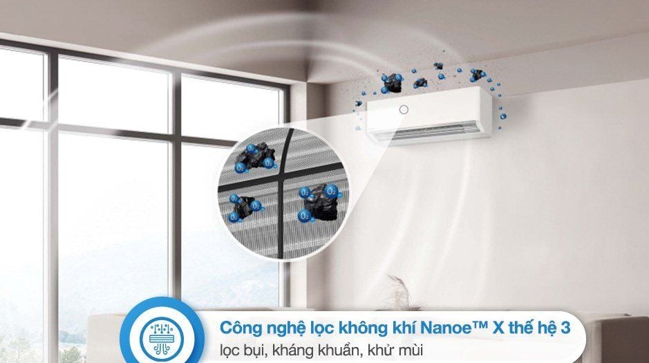 Điều hòa Panasonic Inverter 1 chiều XU9BKH-8 (1HP / 9550BTU / Nanoe X Gen 3) - Hàng Chính Hãng