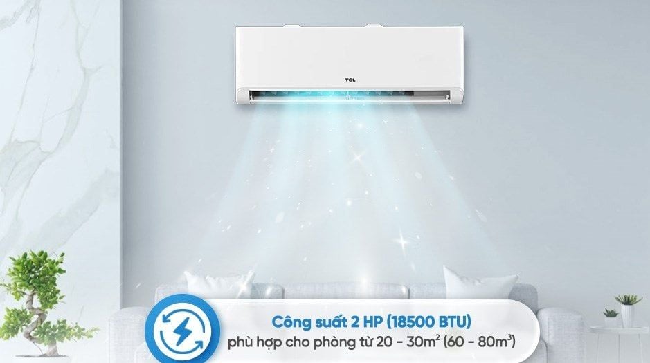 Điều hòa TCL Breeze In TBI-18CSD/TPHI 2025 (2HP / 17400BTU/h / Inverter) - Hàng Chính Hãng