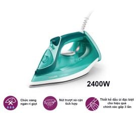 Bàn là hơi nước Philips DST3030/70, 2400W, mặt đế gốm, 300ml