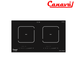 Bếp từ đôi Canaval CA-9969 ( Inverter - tiết kiệm điện, 2.000W+2.000W ( Boost ),Kích thước khoét đá 690 x 390mm, Chống tràn, Slide,8 mức