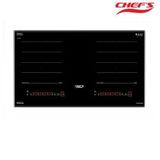 Bếp từ đôi Chef's EH-DIH365, 3600W, 9 mức công suất, 720x430x55 mm, Mặt kính : Schott Ceran