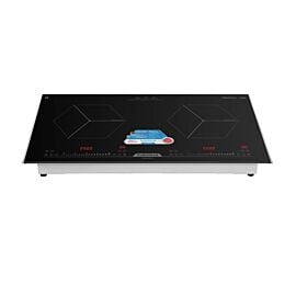 Bếp từ đôi Daikiosan DB201, 5000W, mặt kính Kanger vát 2 cạnh và bo viền kim loại, 9 mức điều chỉnh, 680x390 mm