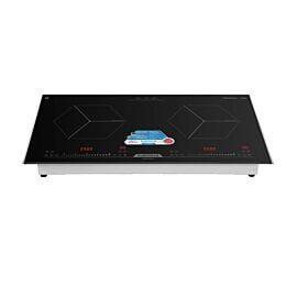 Bếp từ đôi Daikiosan DB201, 5000W, mặt kính Kanger vát 2 cạnh và bo viền kim loại, 9 mức điều chỉnh, 680x390 mm