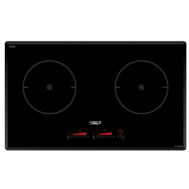 Bếp từ đôi Inverter Chefs EH-DIH888, Schott Ceran, 3700W, 750x450x60mm, Blue LED
