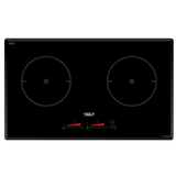 Bếp từ đôi Inverter Chefs EH-DIH888, Schott Ceran, 3700W, 750x450x60mm, Blue LED
