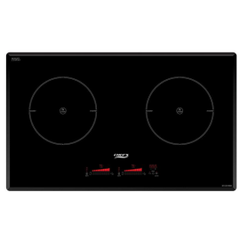 Bếp từ đôi Inverter Chefs EH-DIH888, Schott Ceran, 3700W, 750x450x60mm, Blue LED