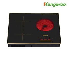 Bếp từ- hồng ngoại ba cao cấp ( 2 từ 1 hồng ngoại ) Kangaroo KG446I, 5800W, Bếp dương