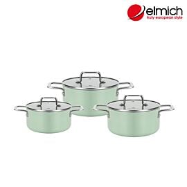Bộ nồi chống dính Ceramic Elmich EL5241SK01, size 18,20,24cm