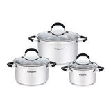 Bộ nồi inox 5 đáy cao cấp, 3 chiếc, Kangaroo KG3CS3