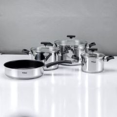 Bộ nồi inox Wilford 4 món WF4430, 16-20-24cm, chảo 26cm