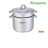 Bộ nồi xửng 5 đáy Kangaroo 26cm KGCP26C1S